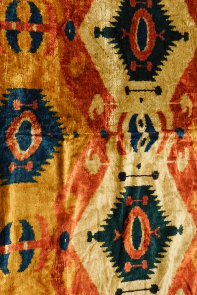 Velvet Ikat Textile