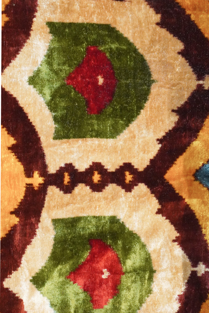 Velvet Ikat Textile