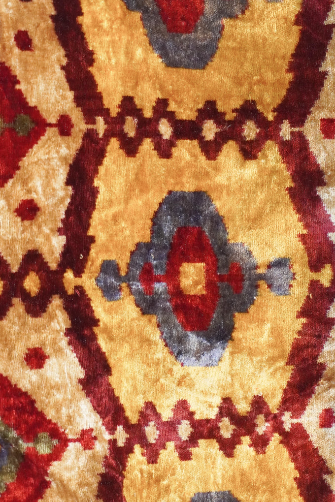 Velvet Ikat Textile