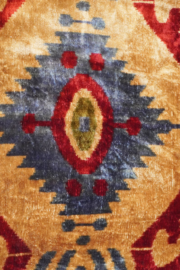 Velvet Ikat Textile