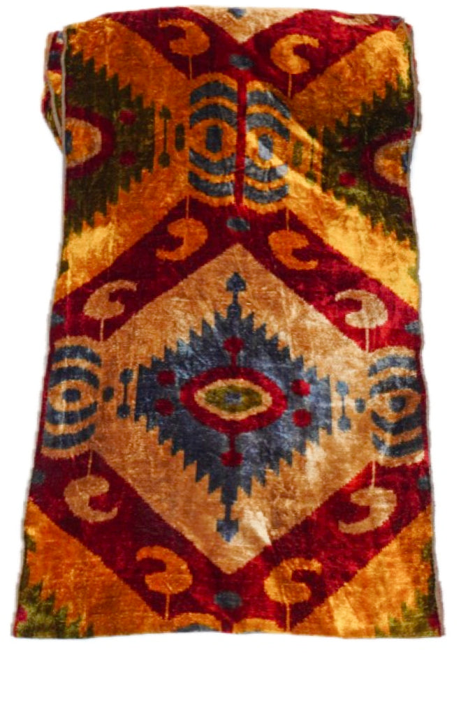 Velvet Ikat Textile